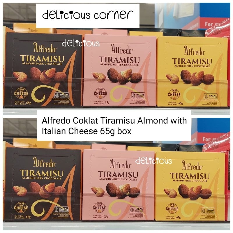 

Alfredo Tiramisu Almond Chocolate 65g with italian Cheese premium cokelat coklat