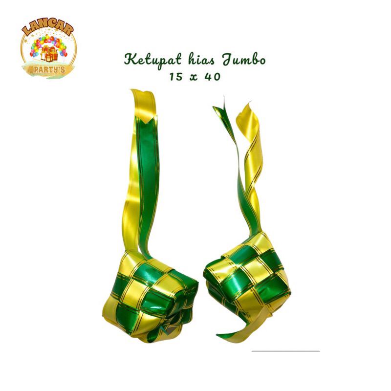Ketupat hiat jumbo/ketupat hias besar/dekorasi ketupat ( isi 2 )