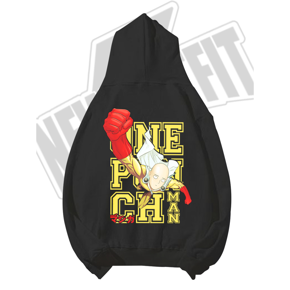 Hoodie Jumper Sweater Hodie Anime Pria SAITAMA ONE PUNCH MAN HERO OPM Manga Jepang Premium