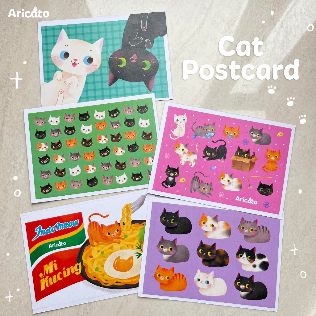 

Aricato - Cat Postcard - Cat Art Print