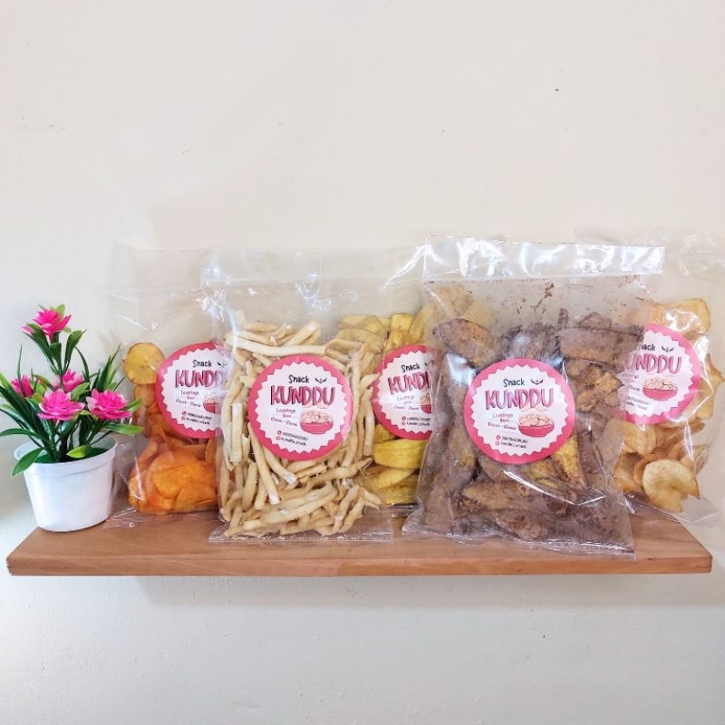 

Kunddu aneka Keripik makanan ringan camilan