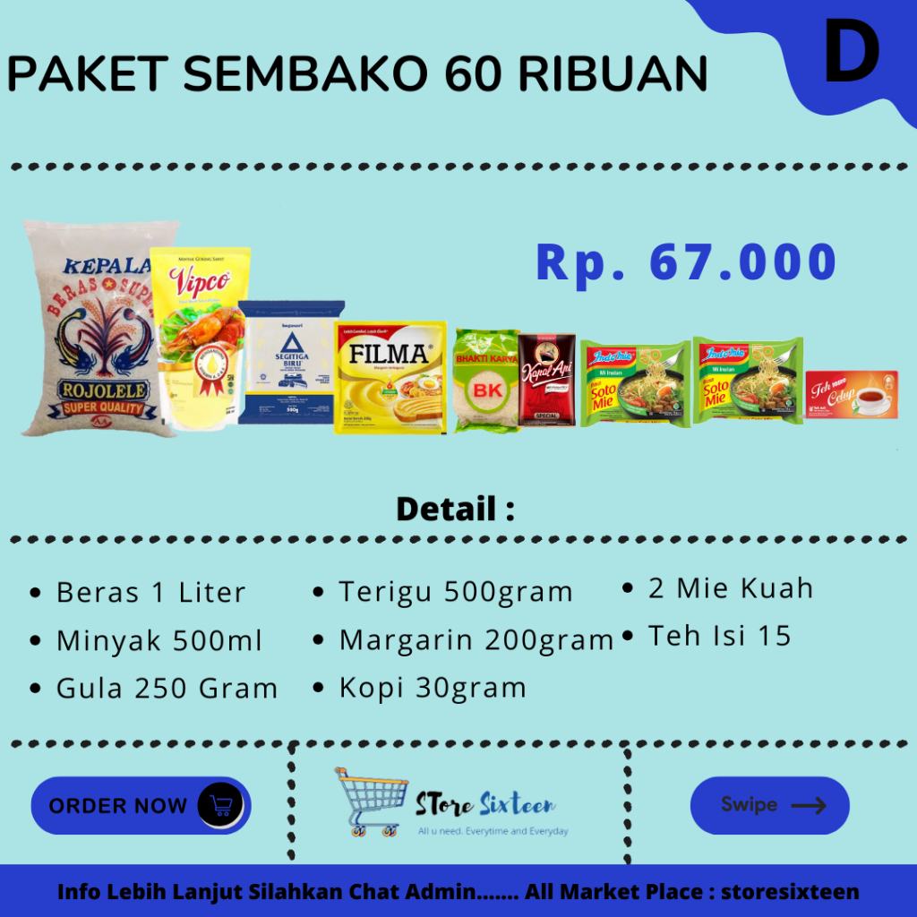 

Paket Sembako Murah D / Paket Sembako Murah