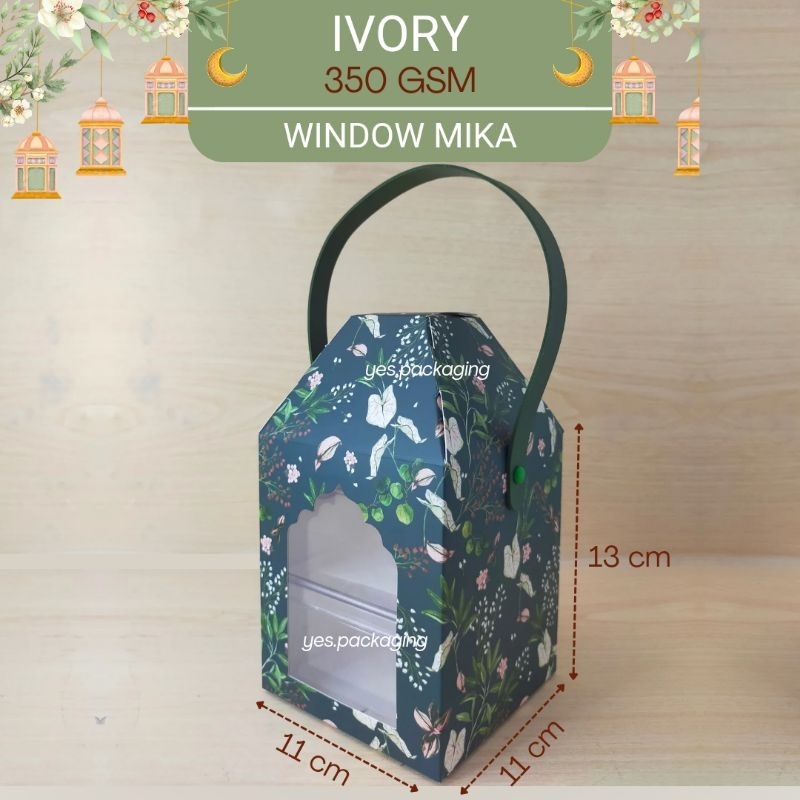 

[IL2TD] IVORY Box Dus Kotak Kemasan Toples Kue Kering Dessert Hampers Lebaran Idul Fitri