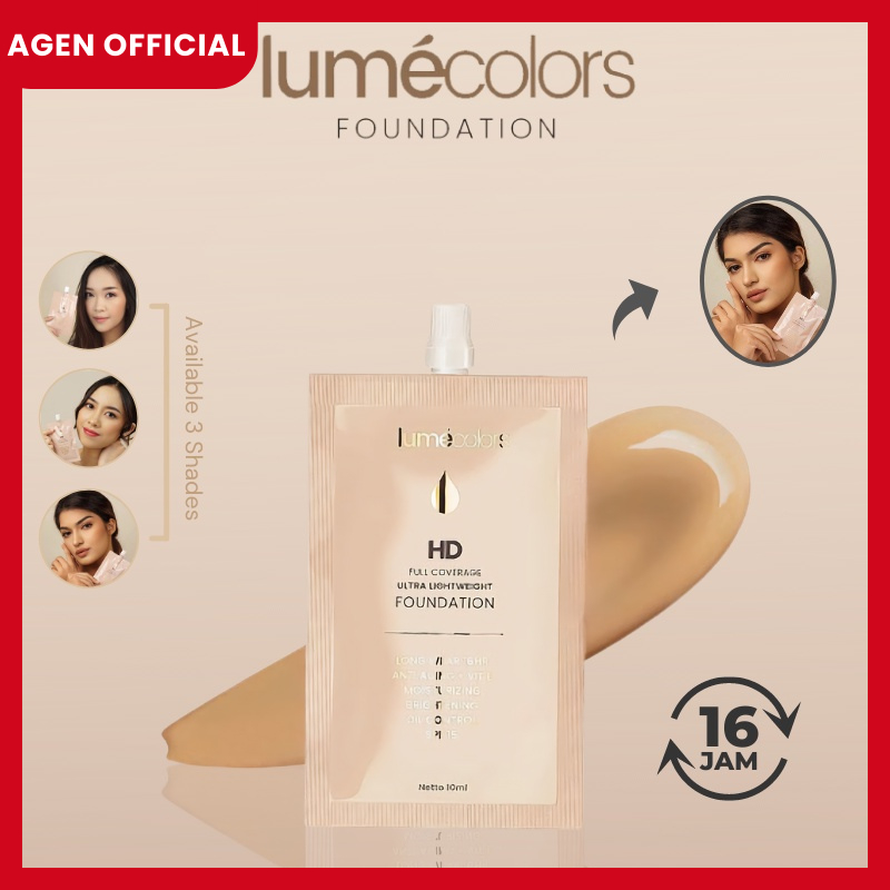 Lumecolors Foundation Anti Air Tahan Lama Untuk Kulit Acne Berminyak Berjerawat