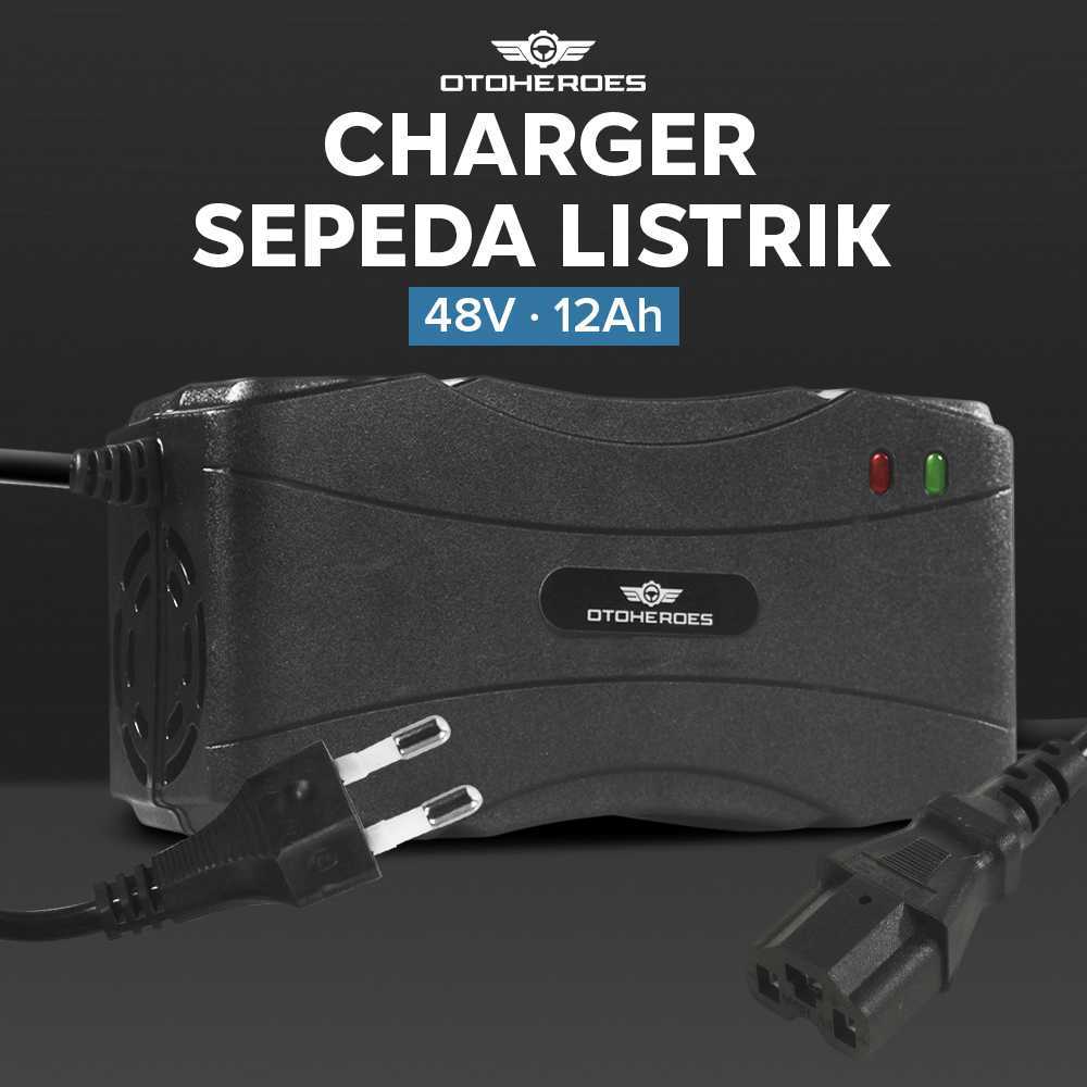 OTOHEROES Charger Aki Sepeda Listrik Lead-Acid Battery 48V 12Ah - 48V12AH casan sepedah listrik seku