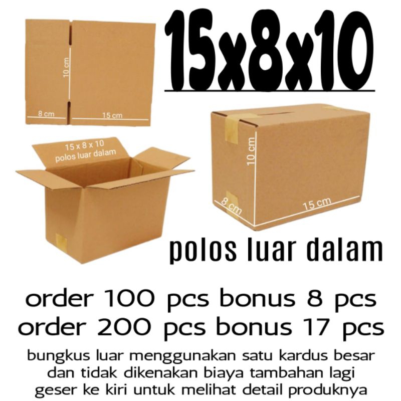 

Kardus Packing 15x8x10