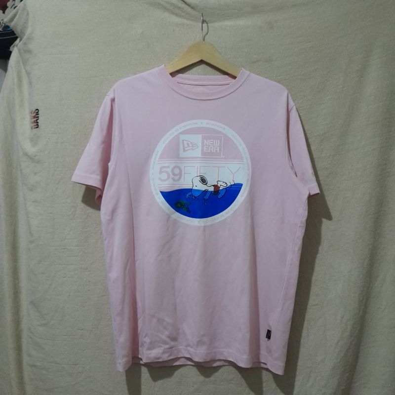 baju/kaos/tshirt/ new era x peanuts bekas 2nd branded preloved