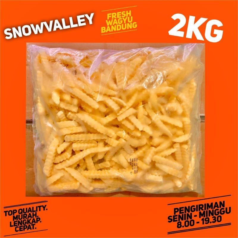 

Crinkel Cut 2kg Kentang Snowvaley