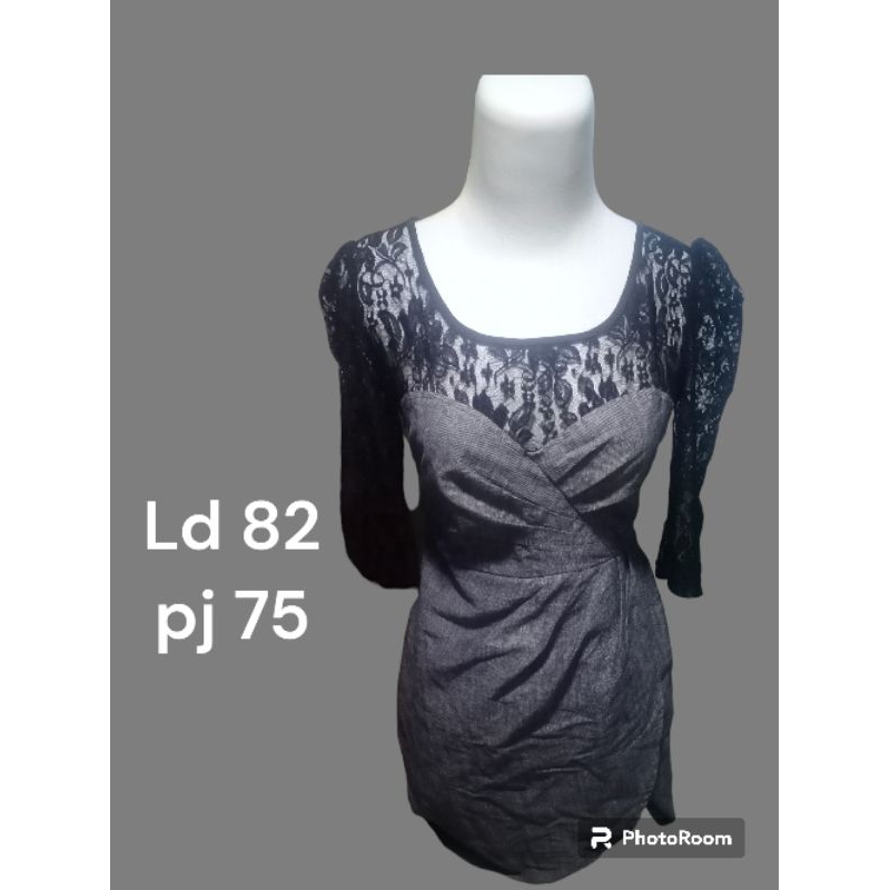 Preloved Dress HItam seksi