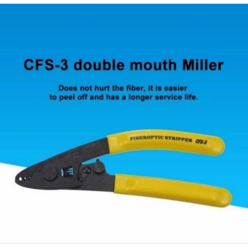 Cfs-3 Tang Fiber Optik untuk Stripper Kabel Fiber Optik FTTH