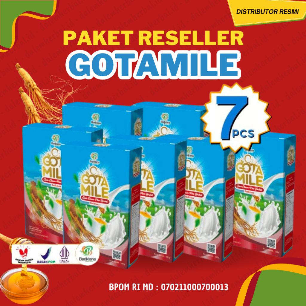 

PAKET RESELLER GOTAMILE 7 Dus Susu Kambing Etawa Plus Gingseng Roso-Roso