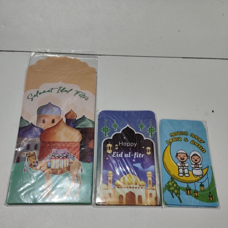 

1 pack ampau lebaran berbagai ukuran amplop lebaran