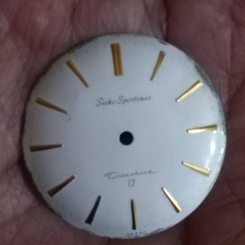 dial Seiko sportsman 17 jewel dialshock vintage rare antik thn 60an