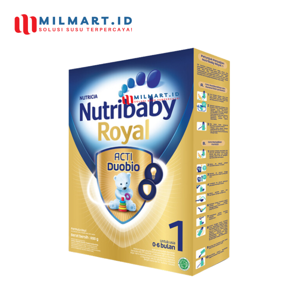 NUTRIBABY ROYAL 1 800 G SUSU FORMULA BAYI SUSU BUBUK USIA 0-6 BULAN