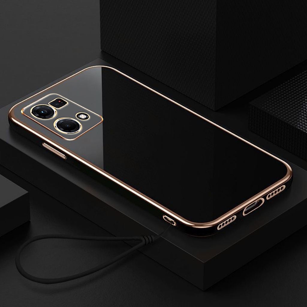 Softcase Oppo Reno 7 4G, 8 4G Case Luxury Plating Premium Casing