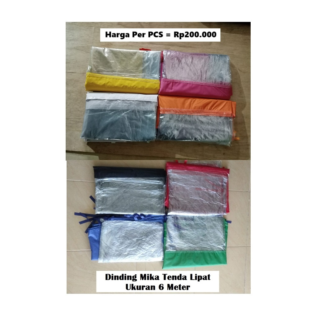 Dinding Tenda Mika Ukuran 6 Meter Buat Tenda 2x2