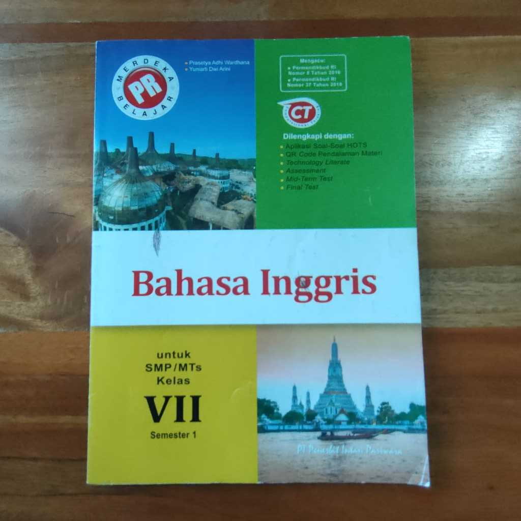 Buku Bekas Bahasa Inggris Semester 1 SMP/MTs Kelas VII