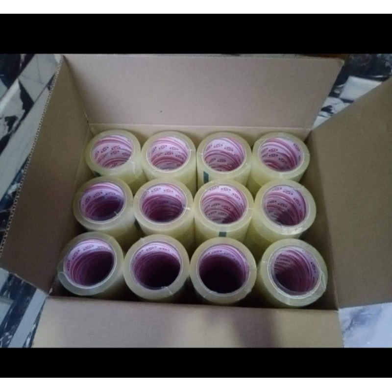 

lakban bening & coklat SKS ukuran 90 yard