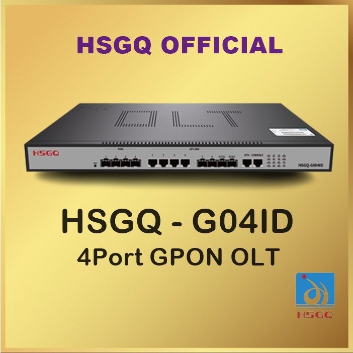 HSGQ E04ID EPON OLT 4 Port AC+DC (Dual Power) NON SFP EPON OLT E041D