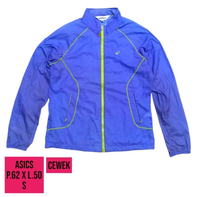 JAKET SPORT RUNNING JOGGING SENAM ASICS CEWEK THRIFT SEKEN SECOND