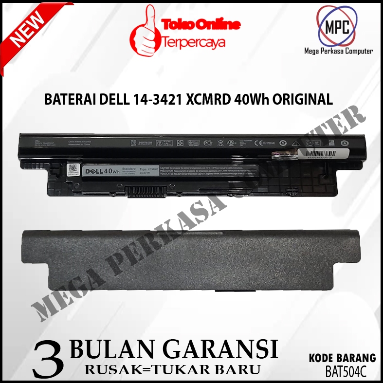Batere Baterai Dell Inspiron 14-3421 XCMRD Original