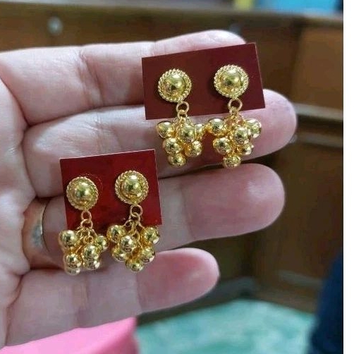 24k anting kado model anggur emas 99.99%