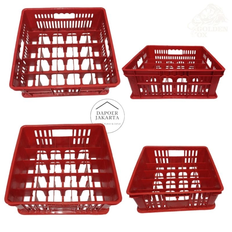 KRAT GELAS ORI/KRAT GELAS OZERA ORI/KRAT PLASTIK TEBAL /25 LUBANG