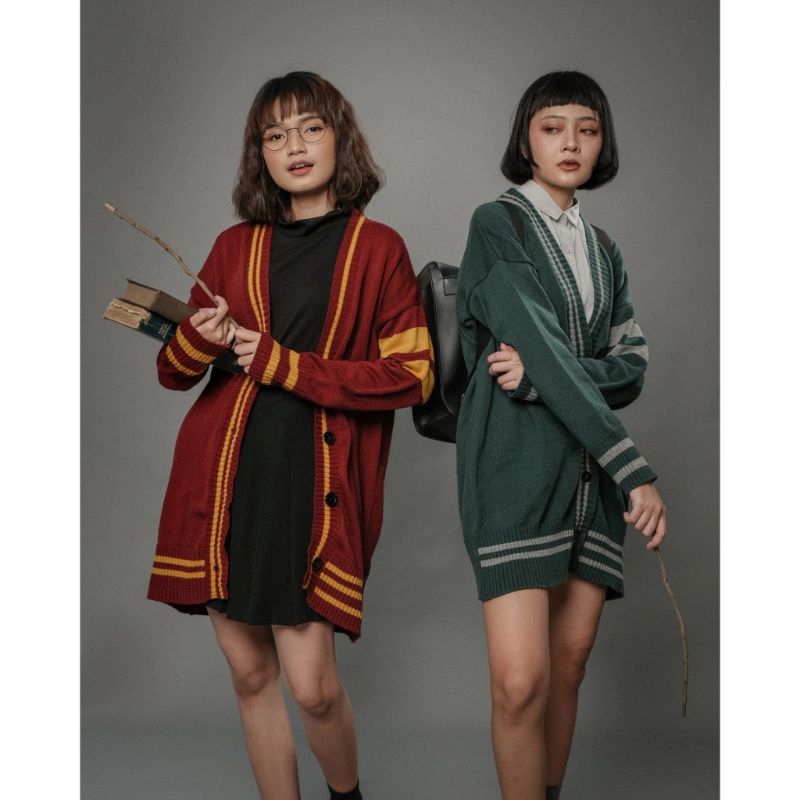 YOURA CARDIGAN ( HARRY POTTER CARDIGAN) POTTERMORE | GRIFFINDOR | SLYTHERIN | DLL byruby