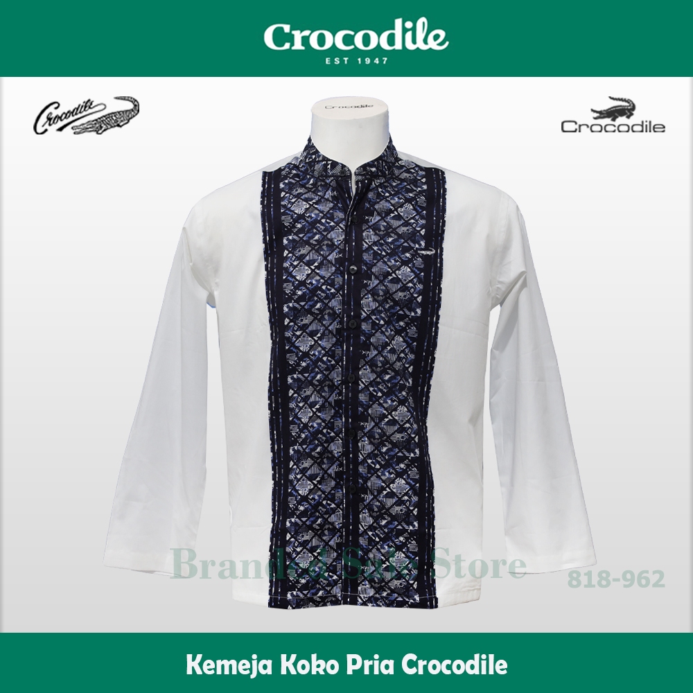 Baju Koko Crocodile / Kemeja Muslim Pria Modern Lengan Panjang Crocodile 818-962