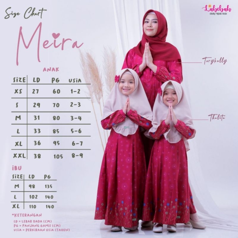 Couple ibu anak / setelan celana gamis ibu anak