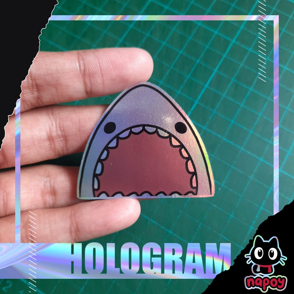 

Stiker Hologram Shark