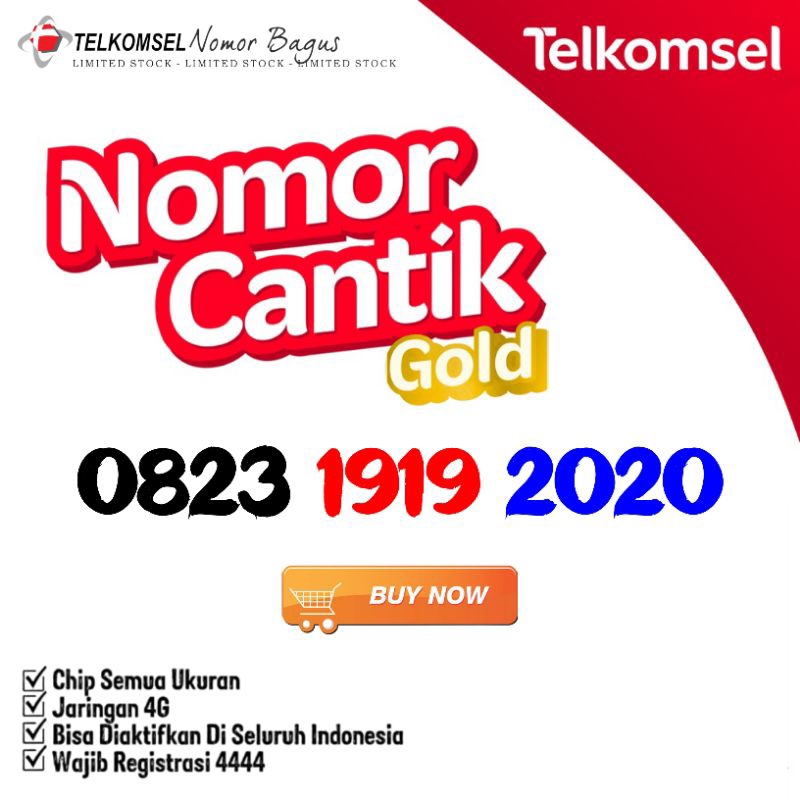 Nomer Cantik Simpati Nomor Kartu Perdana Telkomsel no hp 5g 1919 2020