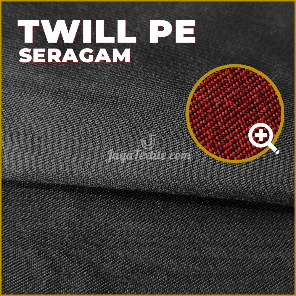 Kain Twill PE Seragam/ Polos