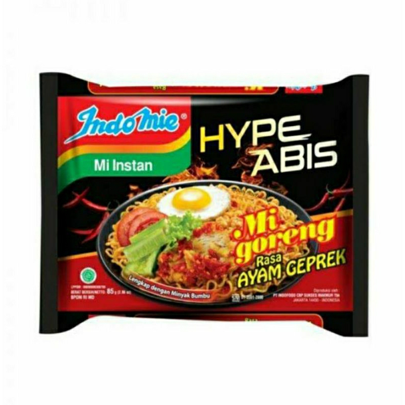 

Indomie hype abis ayam geprek