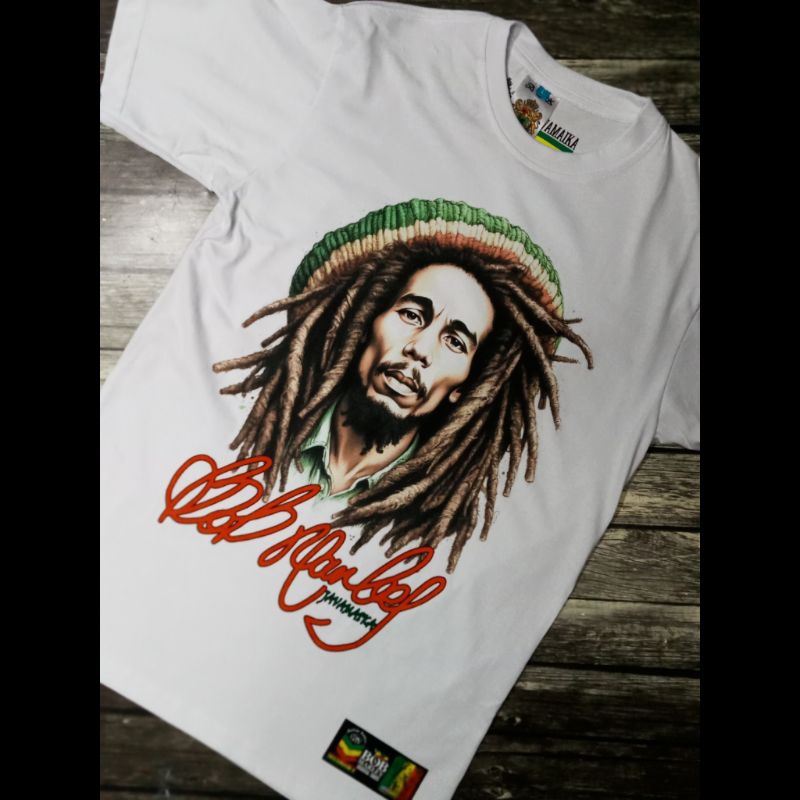 BAJU RASTA KAOS REGGAE BAJU DISTRO BOB MARLEY ORIGINAL JAVAMAIKA RASTA APPAREL