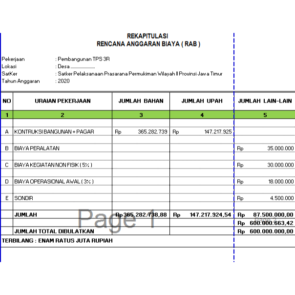 

Jasa Pembuatan Rencana Anggaran Biaya / RAB Rumah