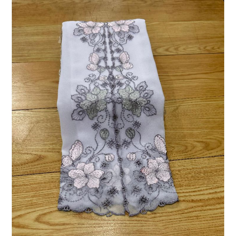 Kain bordir eretan special putih || bahan kebaya bordir || bahan kebaya encim