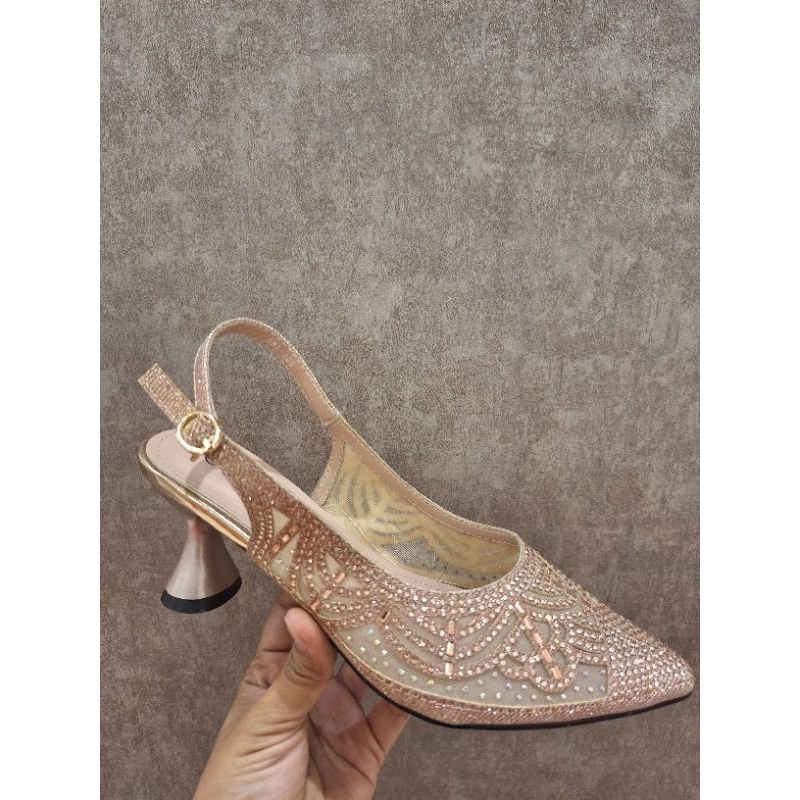Sandal Heels Wanita Brand St Moritz