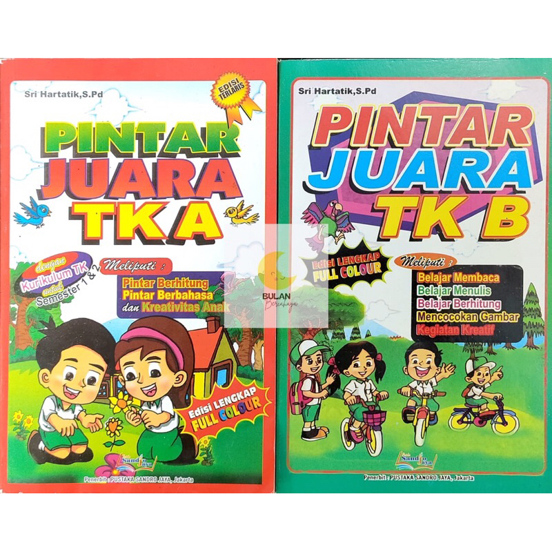 Buku Anak Pintar Juara TK A & TK B/EDISI LENGKAP FULL COLOUR/EDISI TERLARIS