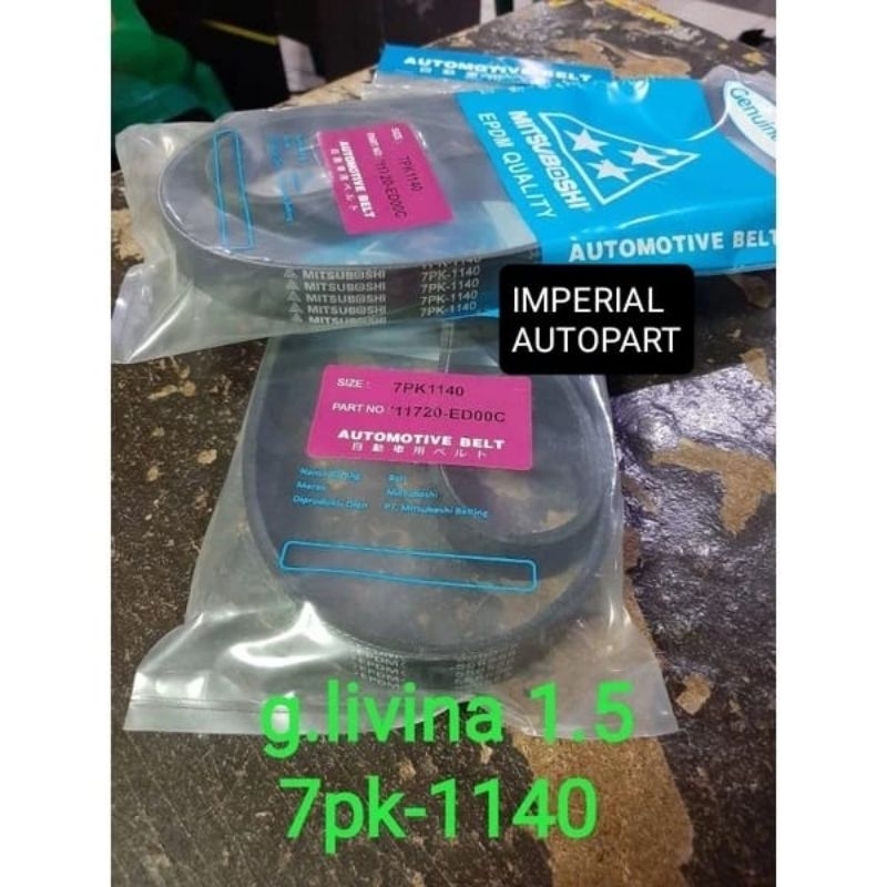 Fan belt v belt tali kipas Grand Livina 1.5 7PK1140 7PK-1140