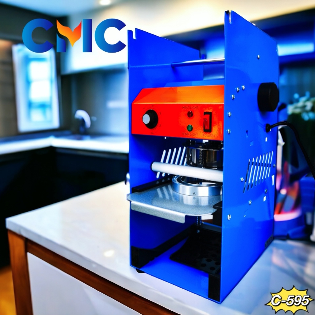 CMC[C-595]Mesin Cup Sealer Mesin Press Gelas Plastik bisa Sealing Machine Alat penutup minuman Mesin