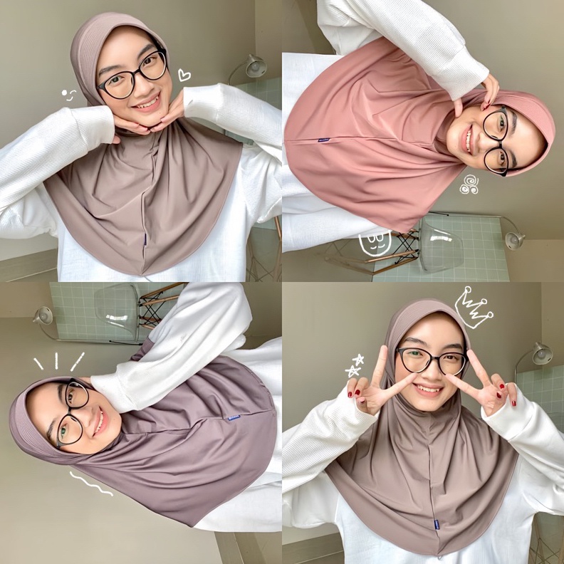 FLASH SALE OHHIJAB  Bergo Hamidah SIZE M  Bergo Pet Kecil grosir