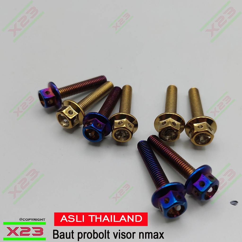 baut windshield nmax/baut visor nmax probolt flower asli thailand