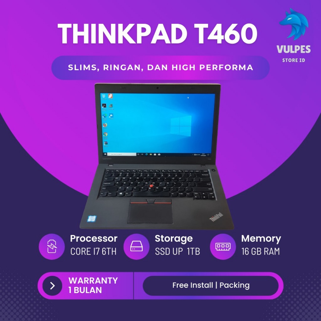 Laptop Lenovo Thinkpad T460 T470 Core i5 | i7 RAM 16GB MULUS