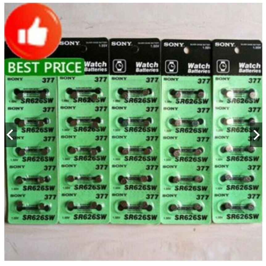 Aceh - baterai jam tangan sony 626/377