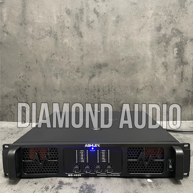 power amplifier ashley md4800 original 4 channel power ashley md 4800