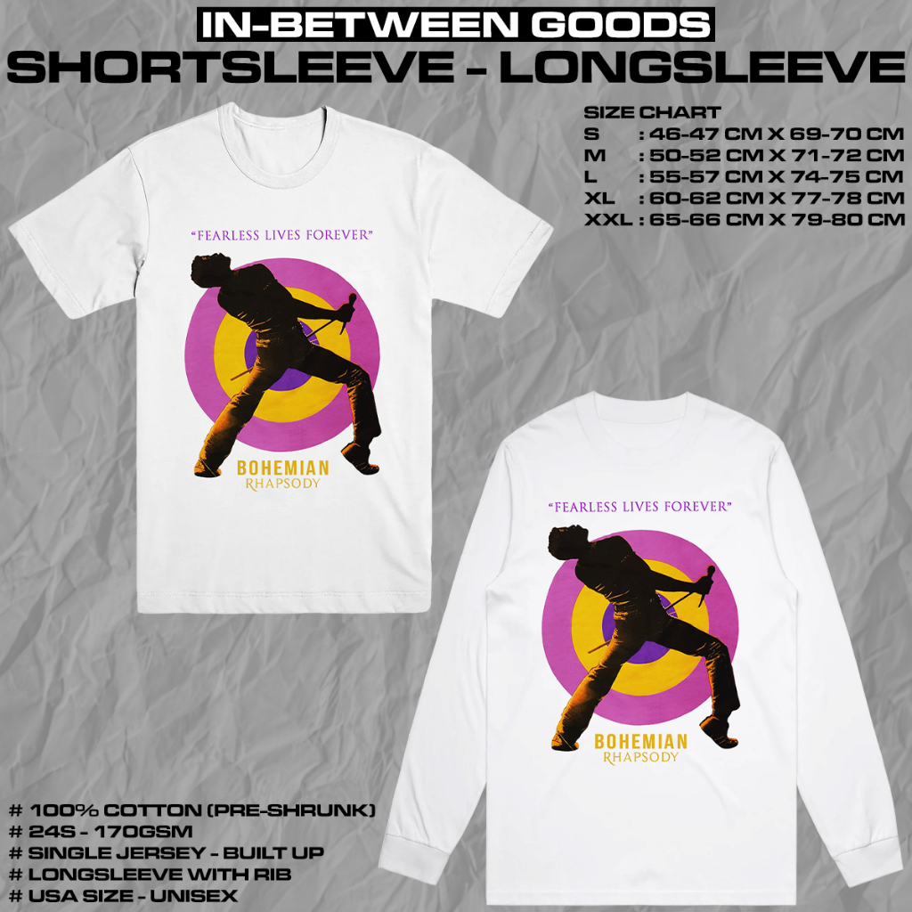 QUEEN - BOHEMIAN RHAPSODY | T-SHIRT | LONGSLEEVE | BAND MERCH