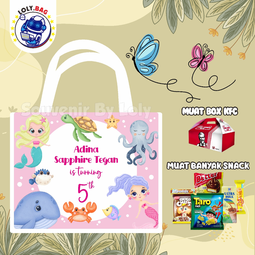 

GOODIE BAG TEMA MERMAID/UNDER SEA