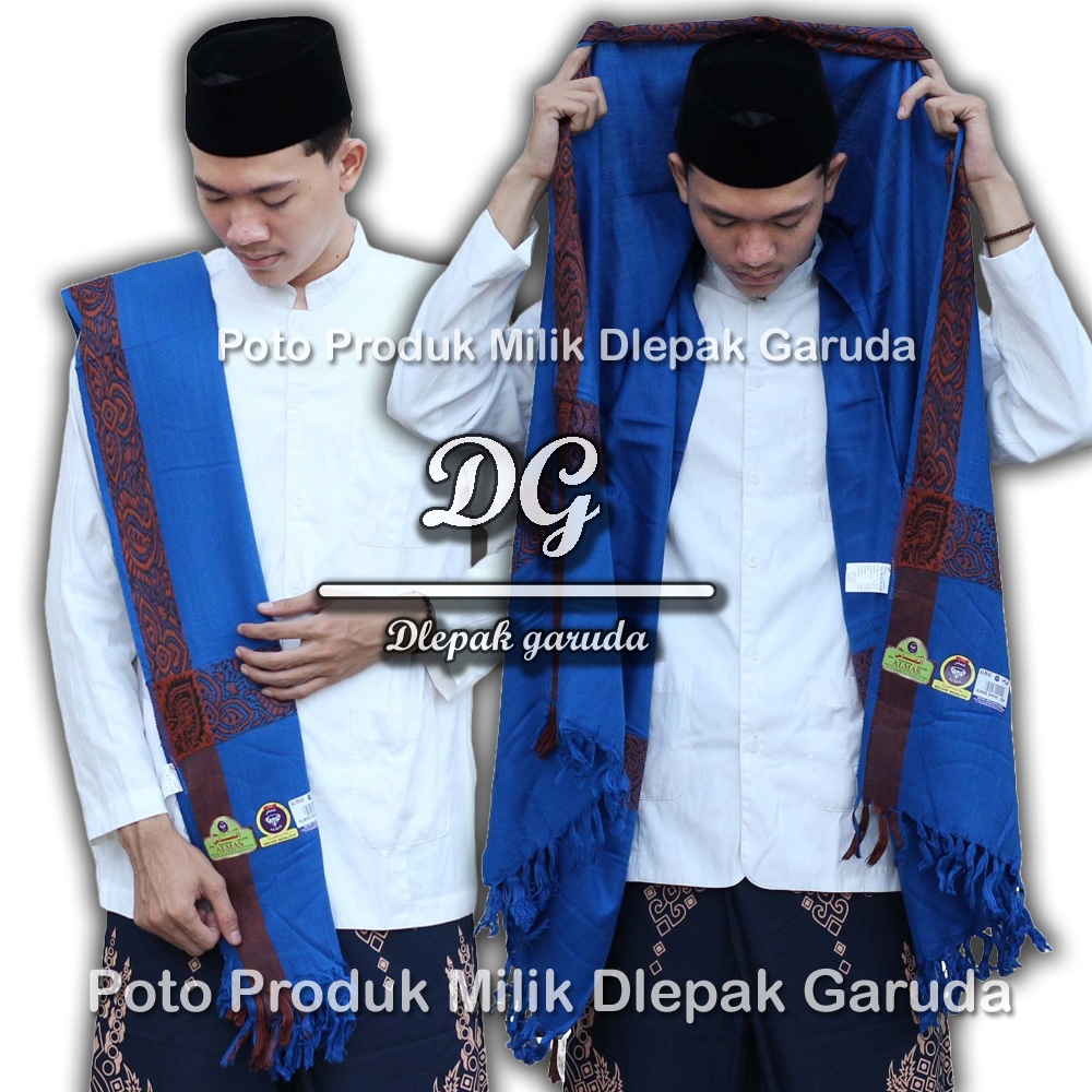 Sorban Kasmiri Almas Biru Motif - Sorban Khasimir Original India
