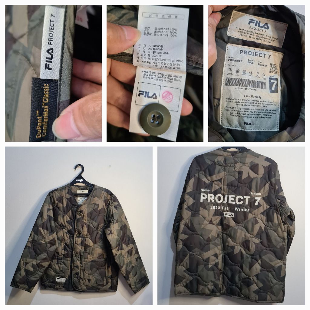 Fila Fall Winter Dark Green Woman Project 7 Jacket Jaket Hijau Tua Wanita BTS Official Merchandise